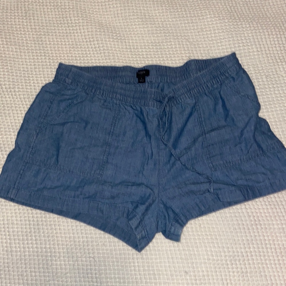 Large j crew light jean shorts